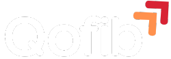 Qofib web logo for dark mode